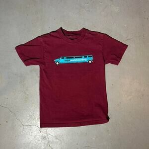 2000s burgundy enjoi tee shirt